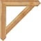 Ekena Millwork Traditional Arts and Crafts Rough Sawn Bracket w/ Offset Brace, Western Red Cedar, 8"W x 42"D x 42"H BKT0806X42X42TRA03RWR - alternate 2